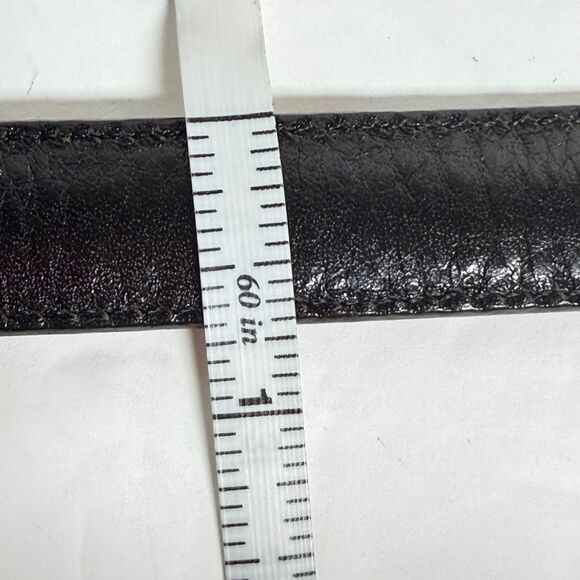 Brighton Reversible Leather Belt Black Red Faux Reptile Silver Tone Buckle M/L main image 10
